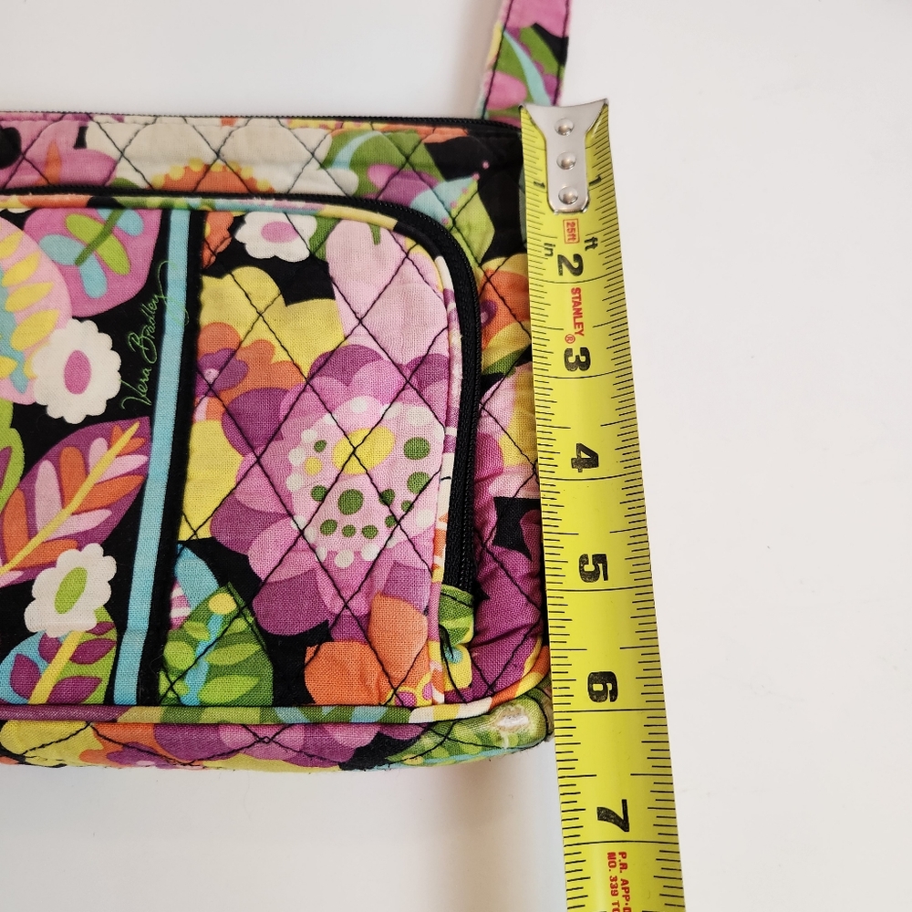 Vera Bradley Purse Over Shoulder Floral Print Pockets Card Slots Crossbody - Picture 11 of 12